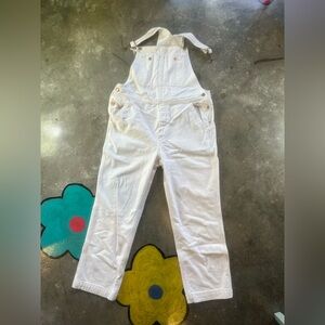 Free People White overalls